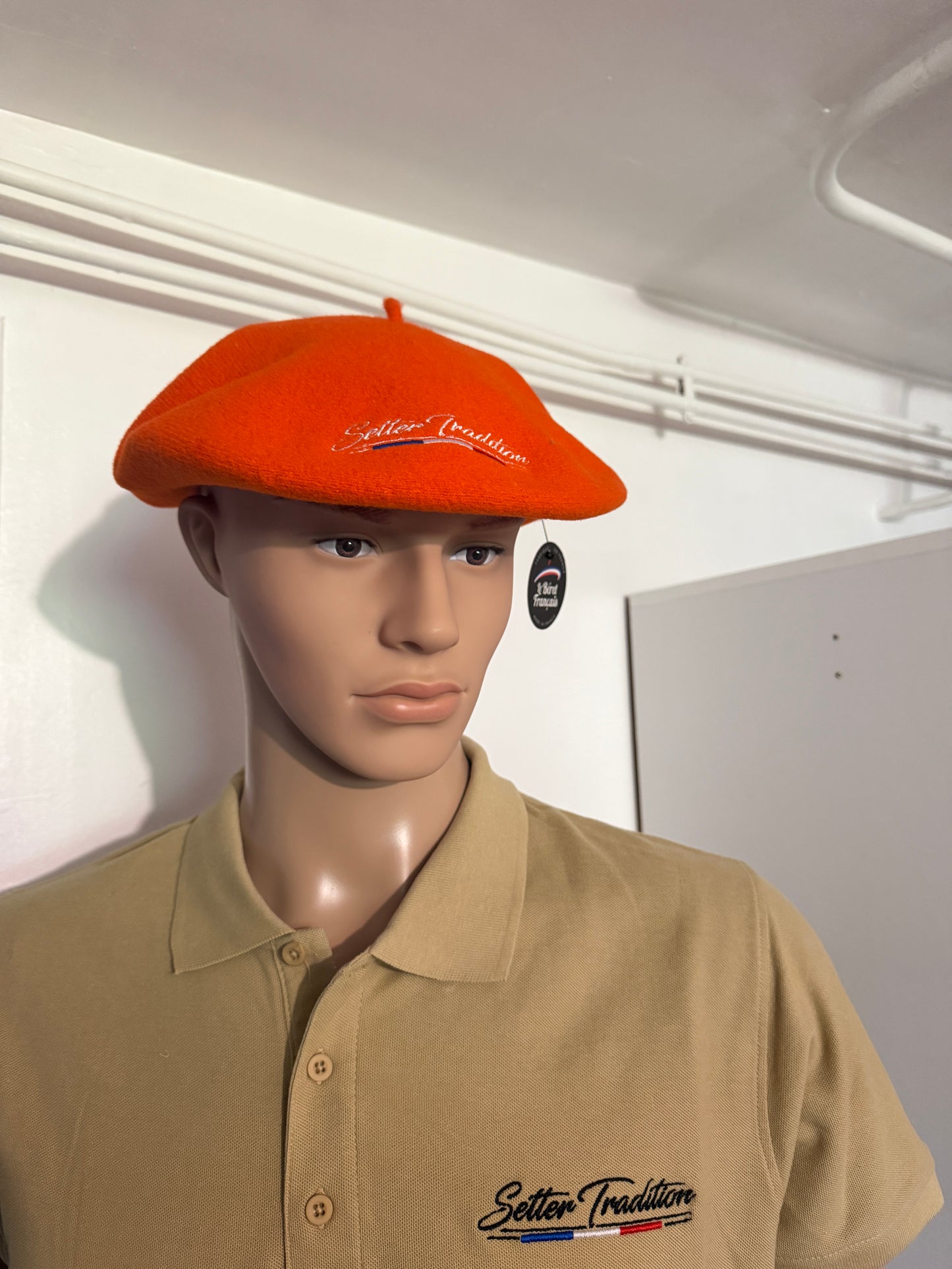 Le Béret Français Orange Setter Tradition