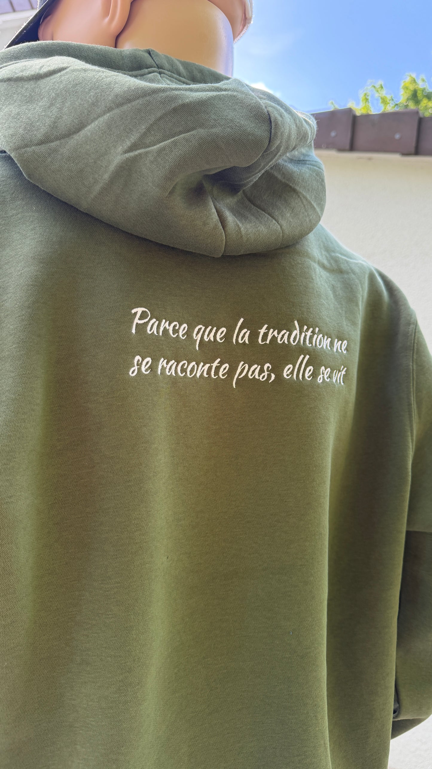 Sweat Capuche Kaki Setter Tradition