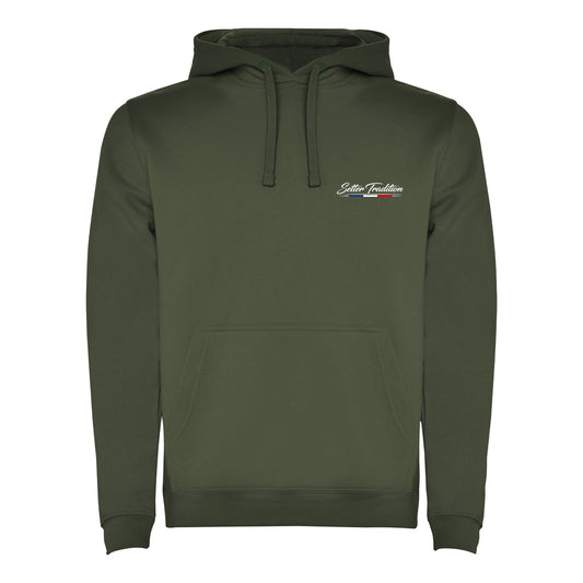 Sweat Capuche Kaki Setter Tradition