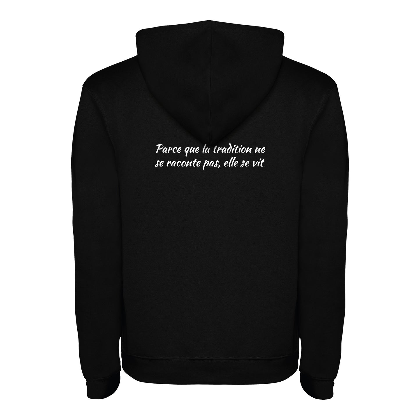 Sweat Capuche Noir Setter Tradition