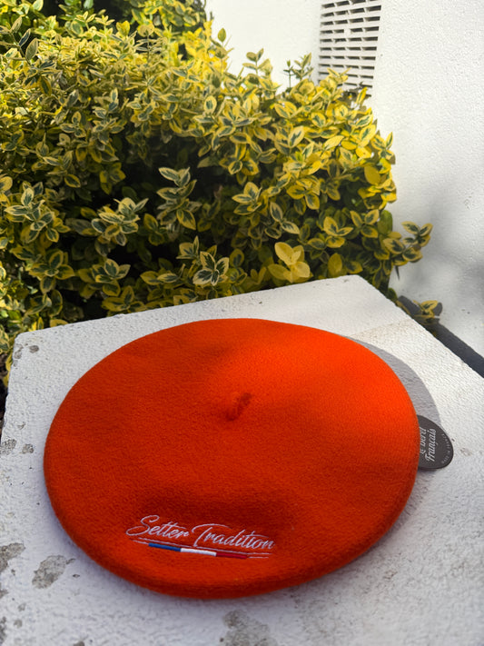 Le Béret Français Orange Setter Tradition